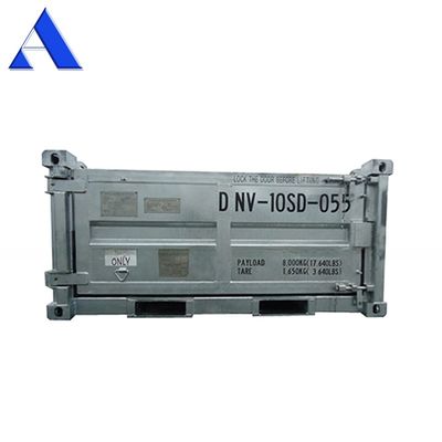 10 футов DNV 2.7-1 Стандартные морские грузовые корзины Половина высоты Сухой стальной контейнер Открытый верхний 3-метровый длина Опциональная половина высоты