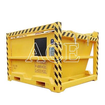 1115KGS Tare Mass Offshore Cutting Mud Skip BV Сертифицированный закрытый контейнер для бурения -20 C Дизайн DNV 2.7-1 Стандарт