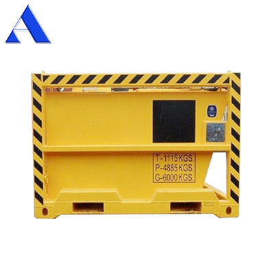 1115KGS Tare Mass Offshore Cutting Mud Skip BV Сертифицированный закрытый контейнер для бурения -20 C Дизайн DNV 2.7-1 Стандарт