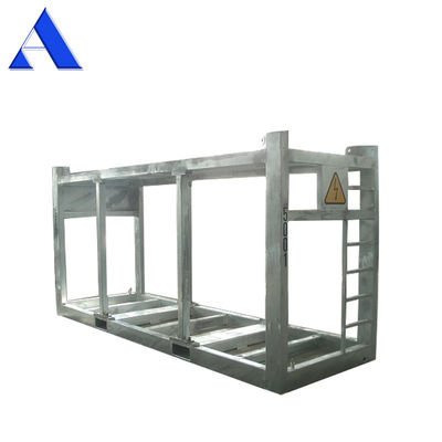 13ft 4meter DNV 2.7-1 Стандартный гальванизированный морской контейнер подъемная рама Скид 45 градусов угол скольжения