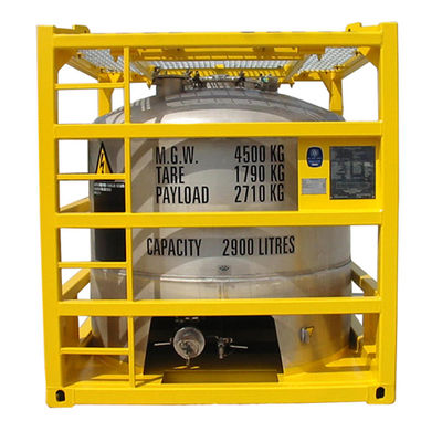 2900L-5000L Вместимость вертикальный оффшорный резервуар контейнер с подъемной рамы сварки швов кислотной очистки и пассивации