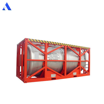 16000L DNV 2.7-1 Стандартная 20ft рама UN T11 нержавеющая сталь Tote оффшорный резервуар контейнер для международной перевозки