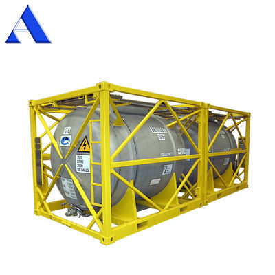 16000L DNV 2.7-1 Стандартная 20ft рама UN T11 нержавеющая сталь Tote оффшорный резервуар контейнер для международной перевозки