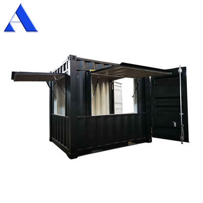 Киоск 10ft Shipping Container Кофе-магазин Custom Made Movable Bar Кафе-магазин с фанером