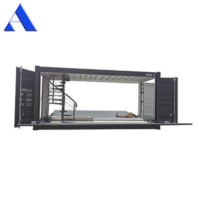 Профессиональная индивидуальная боковая дверь 20 футов контейнер для доставки кафе магазин быстрого питания магазин с лестницей и высокой железной дорогой безопасности