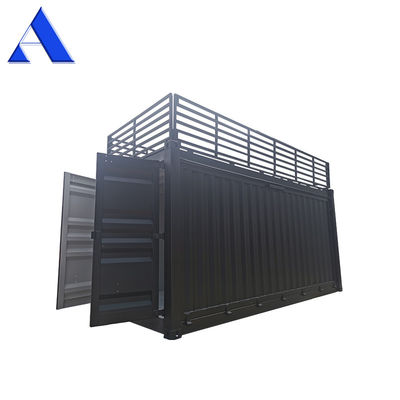 Профессиональная индивидуальная боковая дверь 20 футов контейнер для доставки кафе магазин быстрого питания магазин с лестницей и высокой железной дорогой безопасности