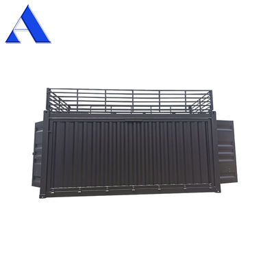 Профессиональная индивидуальная боковая дверь 20 футов контейнер для доставки кафе магазин быстрого питания магазин с лестницей и высокой железной дорогой безопасности