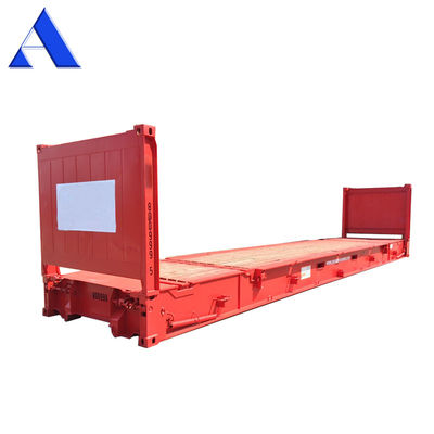 40ft 40' Steel Corten Steel Flat Rack Shipping Containers with Plywood Floor and Flatable End Flatrack Certified CSC. Контейнеры с фанеровым полом и складной концовкой