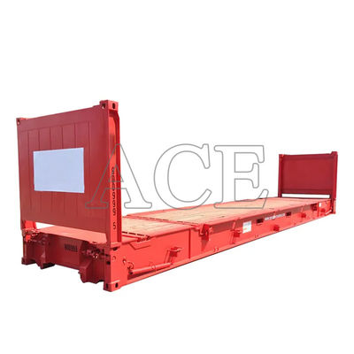 40ft 40' Steel Corten Steel Flat Rack Shipping Containers with Plywood Floor and Flatable End Flatrack Certified CSC. Контейнеры с фанеровым полом и складной концовкой