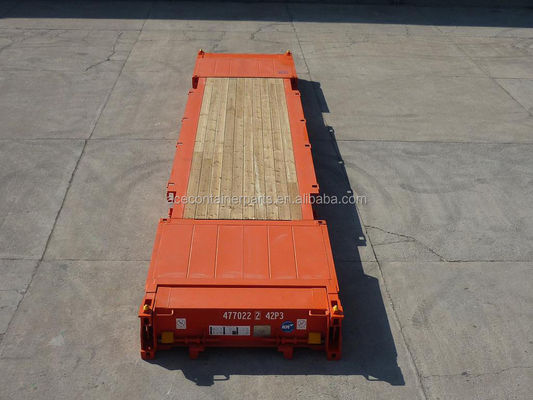40ft 40' Steel Corten Steel Flat Rack Shipping Containers with Plywood Floor and Flatable End Flatrack Certified CSC. Контейнеры с фанеровым полом и складной концовкой