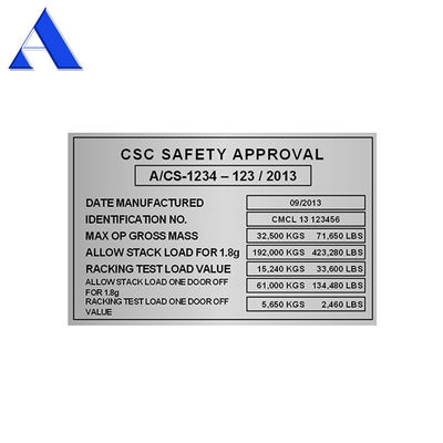 Плита CSC из нержавеющей стали для частей контейнеров длиной 20 футов и предотвращения коррозии в судоходных контейнерах ISO
