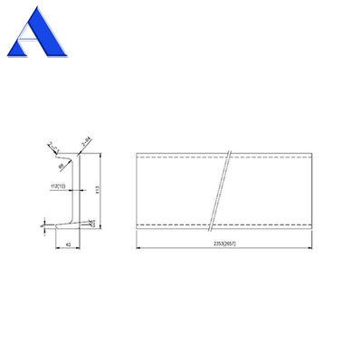 12 мм RCP угловой почтовый контейнер для доставки запасные части и аксессуары с покрытием цинковой фабрикой