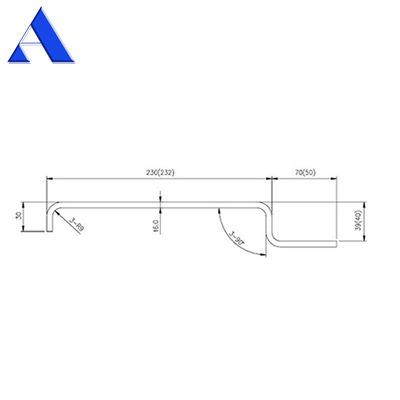 12 мм RCP угловой почтовый контейнер для доставки запасные части и аксессуары с покрытием цинковой фабрикой