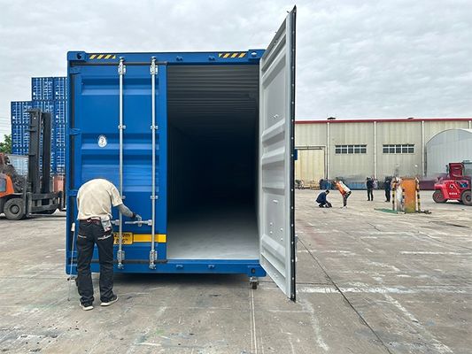 108 CBM Капацитет Двухконечная дверь 6 мм Стальной пол 2591 мм Широкий трейлер и железнодорожный путь 53 фута Длина 53 фута Контейнер для перевозки