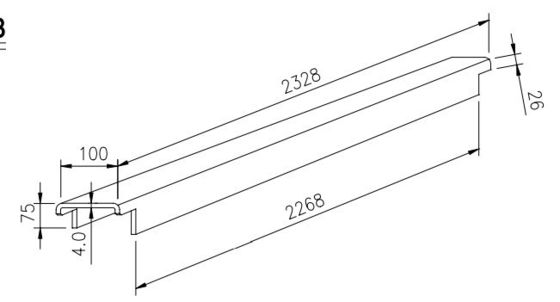 Контейнерные запчасти для контейнеров Нижняя опорная балки Кортенная сталь 4,0 мм 4,5 мм Контейнерный перекрестный член для контейнерных частей