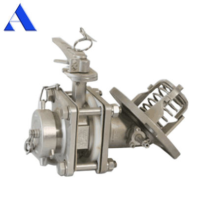 500мм Manhole 3'' BSP SS316 Дно разряда клапан бабочки для пластиковых держателя документов ISO резервуар контейнер