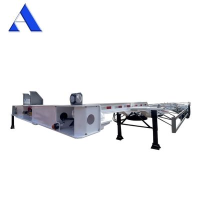 53ft Gooseneck Skeleton Truck Frame Semi Trailer Container Shipping Chassis с отличными характеристиками и прочной осью FUWA
