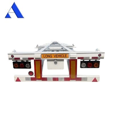 53ft Gooseneck Skeleton Truck Frame Semi Trailer Container Shipping Chassis с отличными характеристиками и прочной осью FUWA
