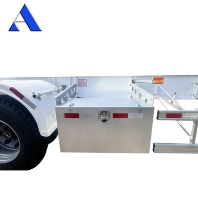 53ft Gooseneck Skeleton Truck Frame Semi Trailer Container Shipping Chassis с отличными характеристиками и прочной осью FUWA