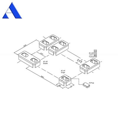 Профессиональные поставки ACE литая сталь двойной контейнер поднятый фундамент розетки для DNV GL сертифицированный судоходный контейнер