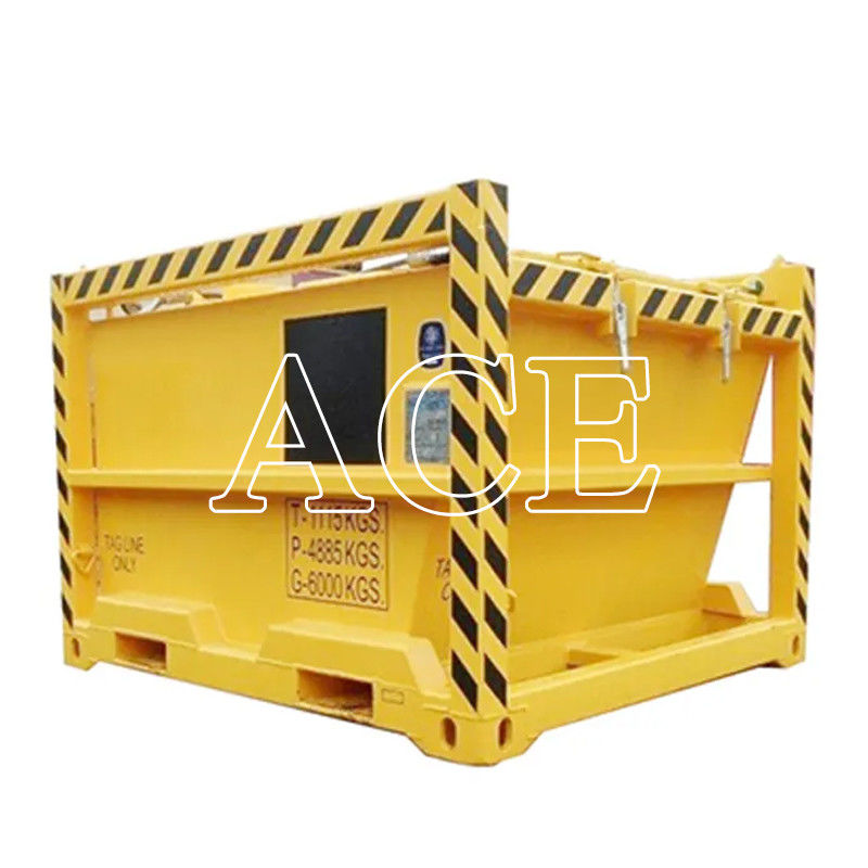 1115KGS Tare Mass Offshore Cutting Mud Skip BV Сертифицированный закрытый контейнер для бурения -20 C Дизайн DNV 2.7-1 Стандарт