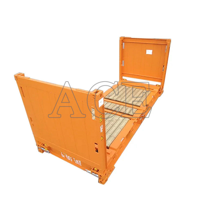 20ft 20ft 20 Flat Rack Flatrack Container Ocean Shipping Containers Tare Weight 2750KGS Пол 28 мм Фанера пол